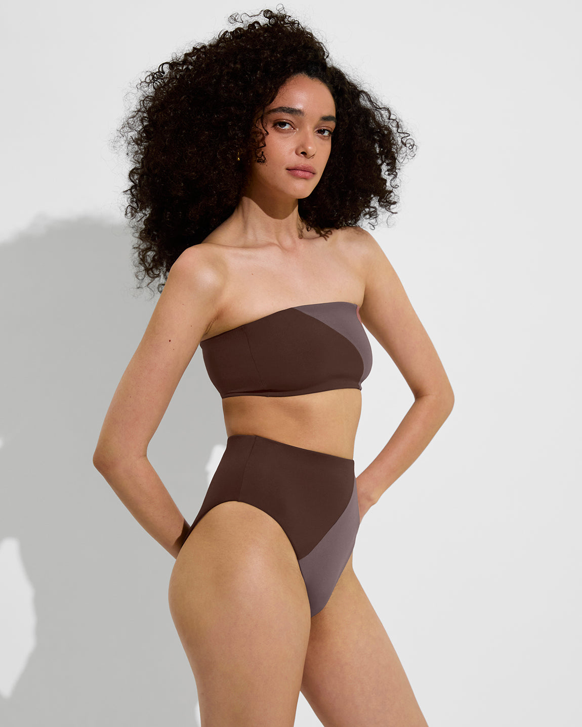 Tubular Top + Hi Hi Bottom - Cold Brew / Sandal / Stormy (Size S)