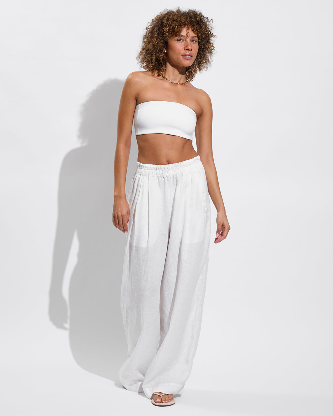 Tubular Top + Coastal Pant - Coconut (Size S)