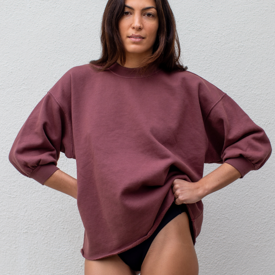 Sports & Rec Sweatshirt - Desert Plum + Hi Hi Bottom - Sprint (Size S)