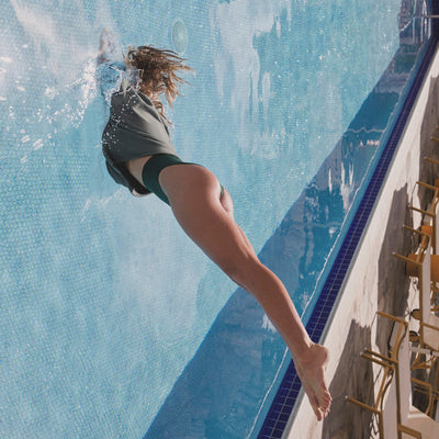 Left On Friday Pool Jump