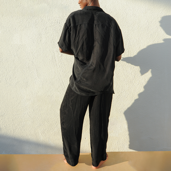 Day Trip Button Down + Day Trip Pant - Jet (Size S)