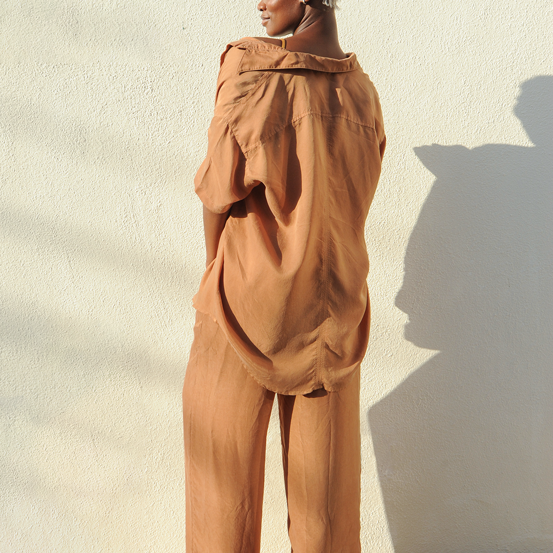 Day Trip Button Down + Day Trip Pant - Tan Lines (Size S)