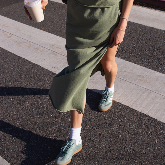 Swell Boxy Tee + Swell Skirt - Cactus (Size S)