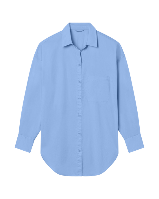 Port Shirt Dress - Blue Skies