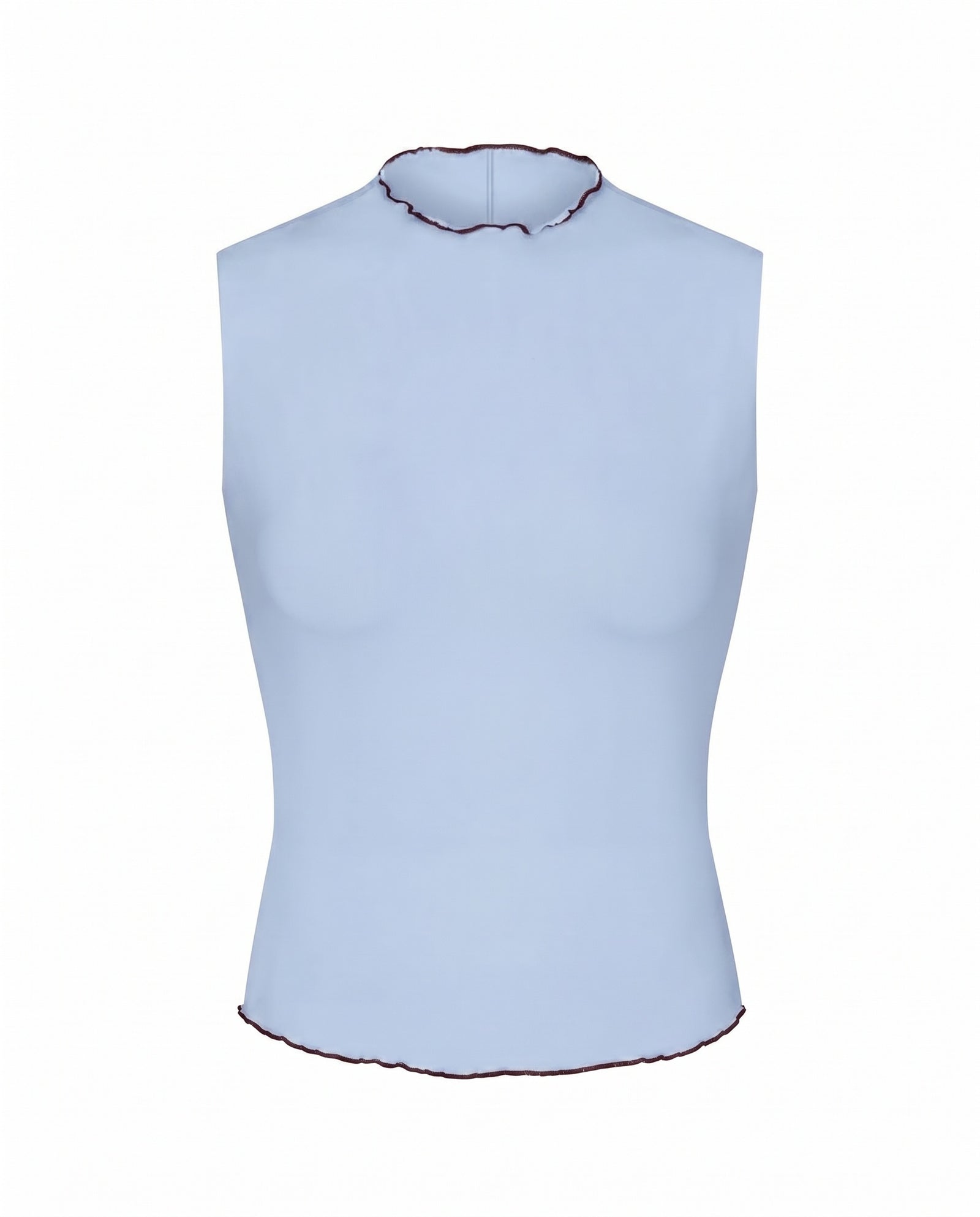 Rays Sleeveless Top *Long *Wavy - Blue Skies / Jam