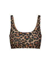 Double Scoop Top - Brushed Leopard