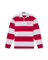 League Shirt - Club Stripe: Dark Red / White