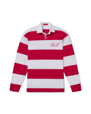 League Shirt - Club Stripe: Dark Red / White