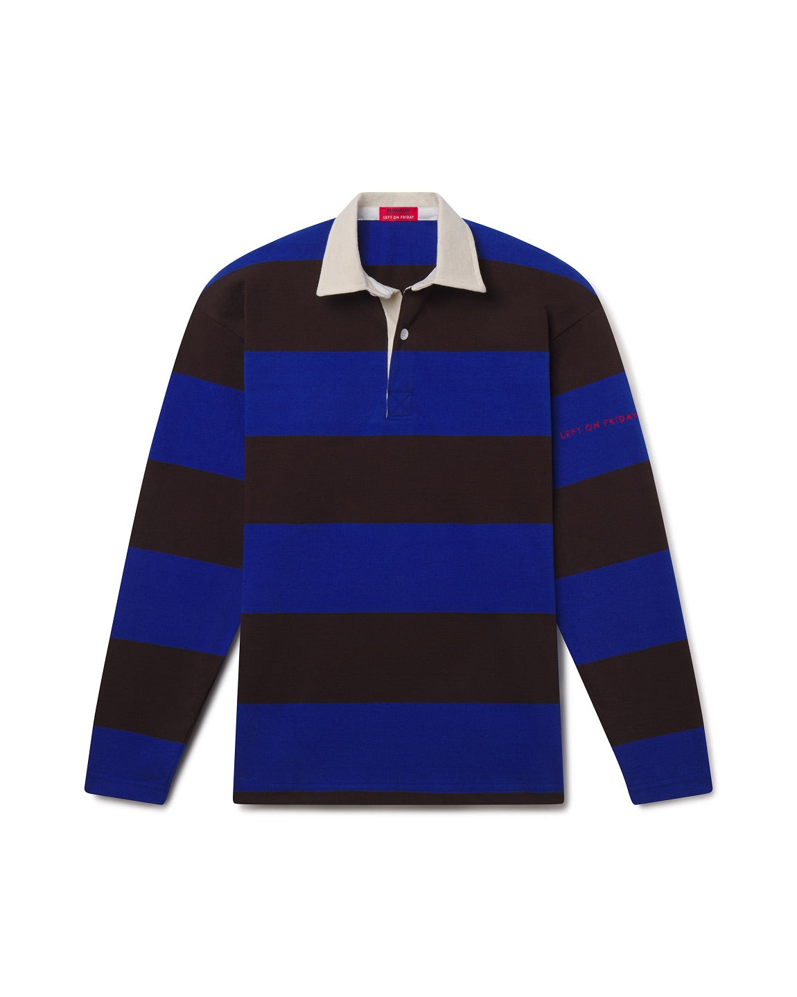 League Shirt - Club Stripe: Royal / Brown / Ivory