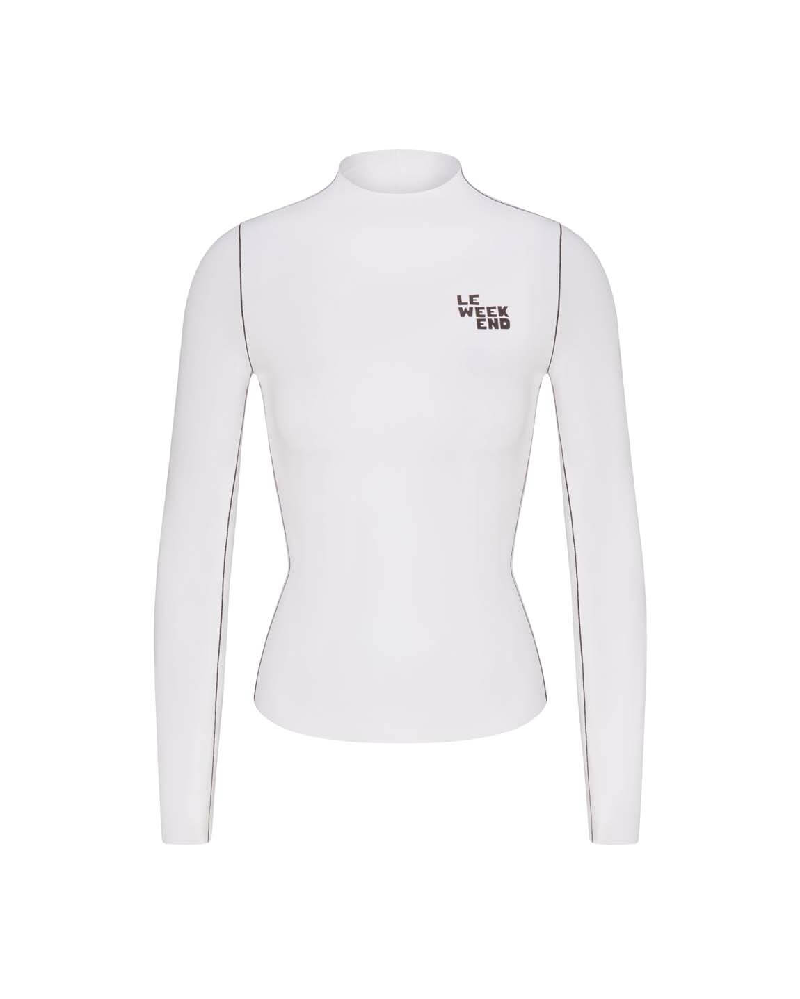 Rays LS Top * Long *Clare V Collab - Coconut / Cold Brew