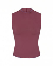 Rays Sleeveless Top *Long *Wavy - Desert Plum / Riptide