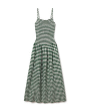 Palma Dress - Gingham: Tropics / Coconut