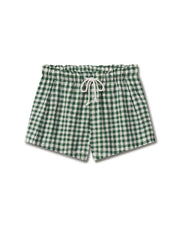 Getaway Short 5" - Gingham: Tropics / Coconut