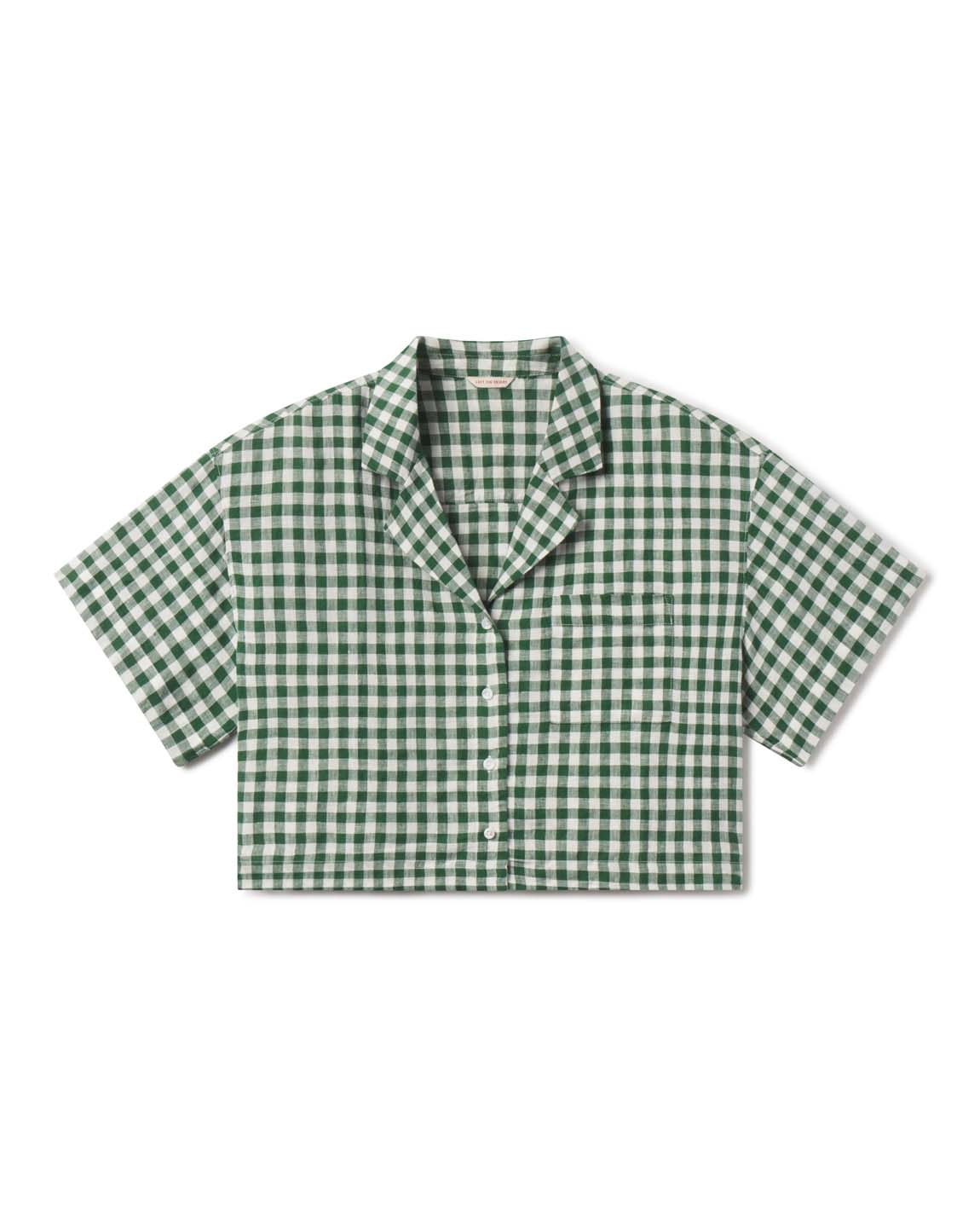 Leisure Shirt - Gingham: Tropics / Coconut