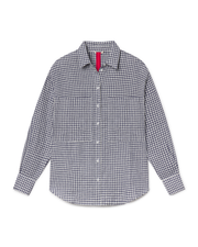 Getaway Button Down - Gingham: Varsity / Coconut