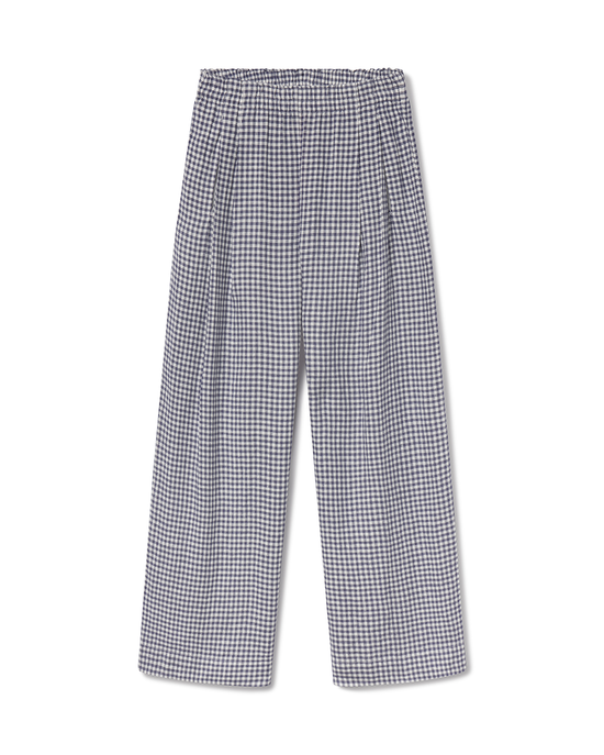 Coastal Pant - Gingham: Varsity / Coconut
