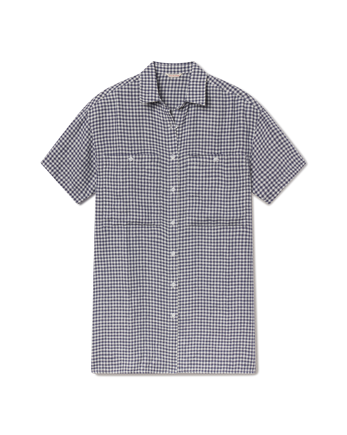 Getaway Mini Dress - Gingham: Varsity / Coconut