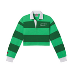 League Shirt Cropped - Green Stripes