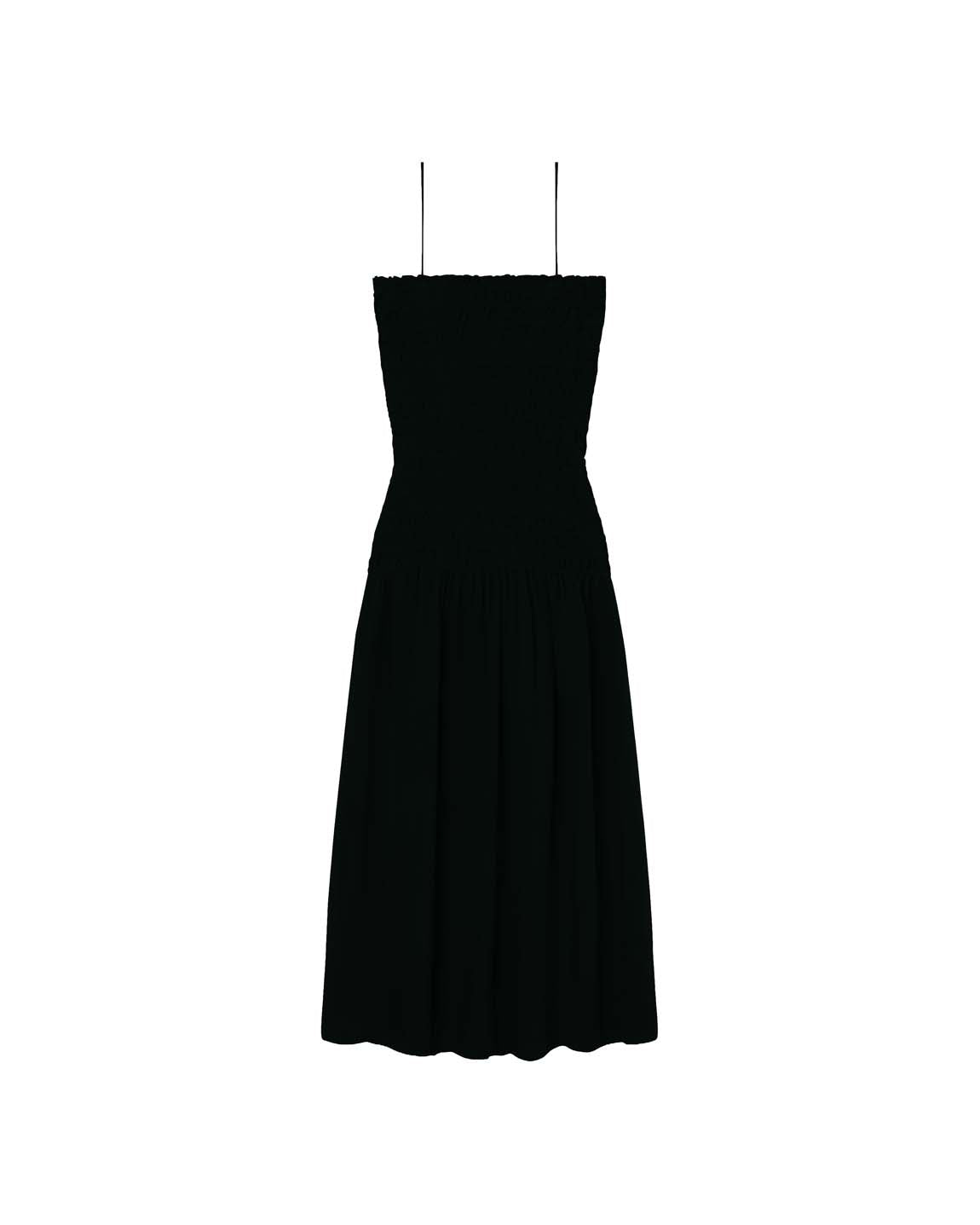 Cabana Midi Dress - Jet
