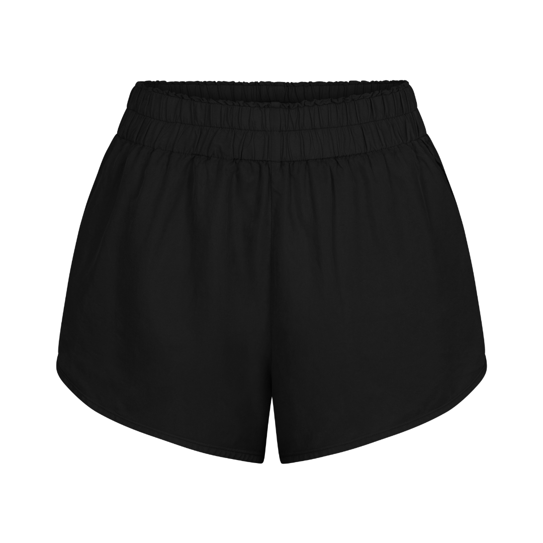 Day Trip Short - Black Sport Silk Short – Left On Friday