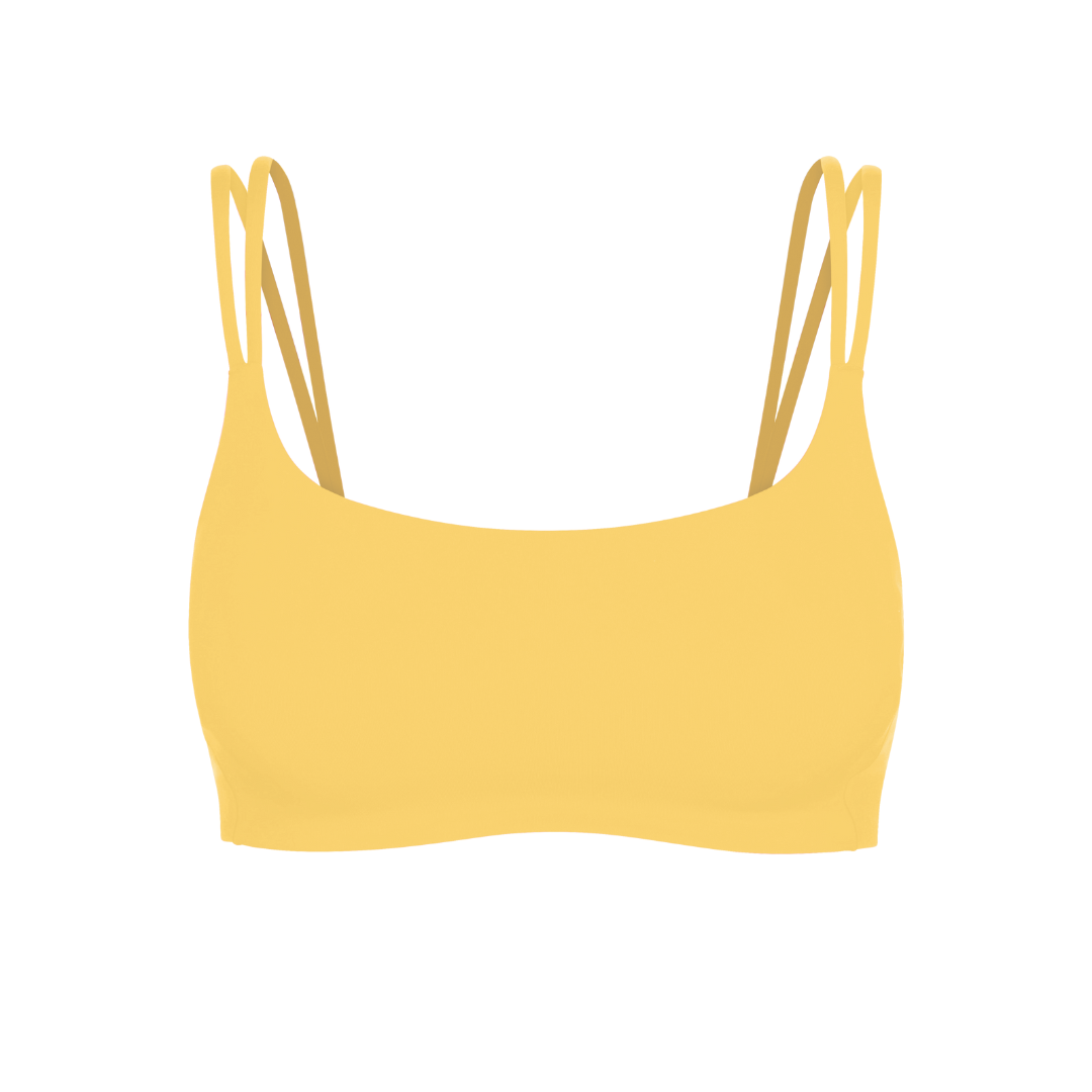 Yellow sales bra top