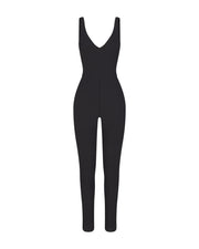 Plunge Playsuit 27" Rib - Jet