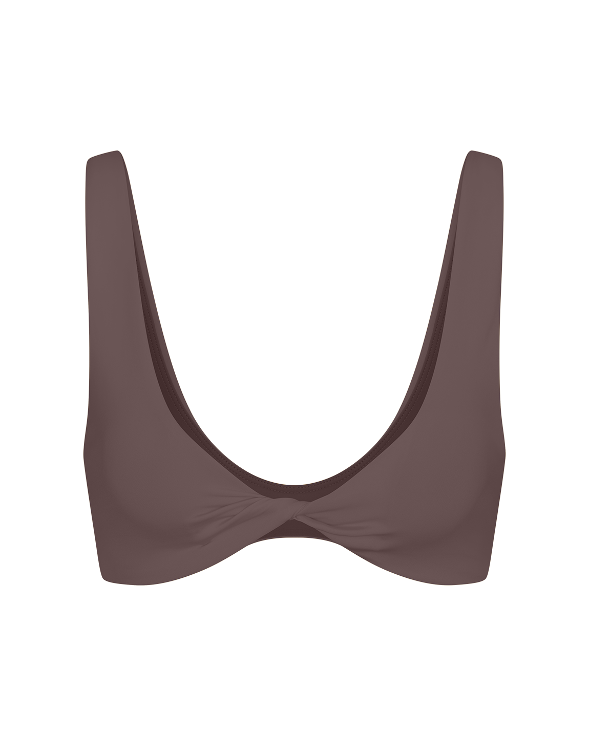 Twisted Plunge Top - Stormy