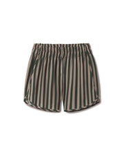 Day Trip Short - Riviera Stripe: Palm / Beach
