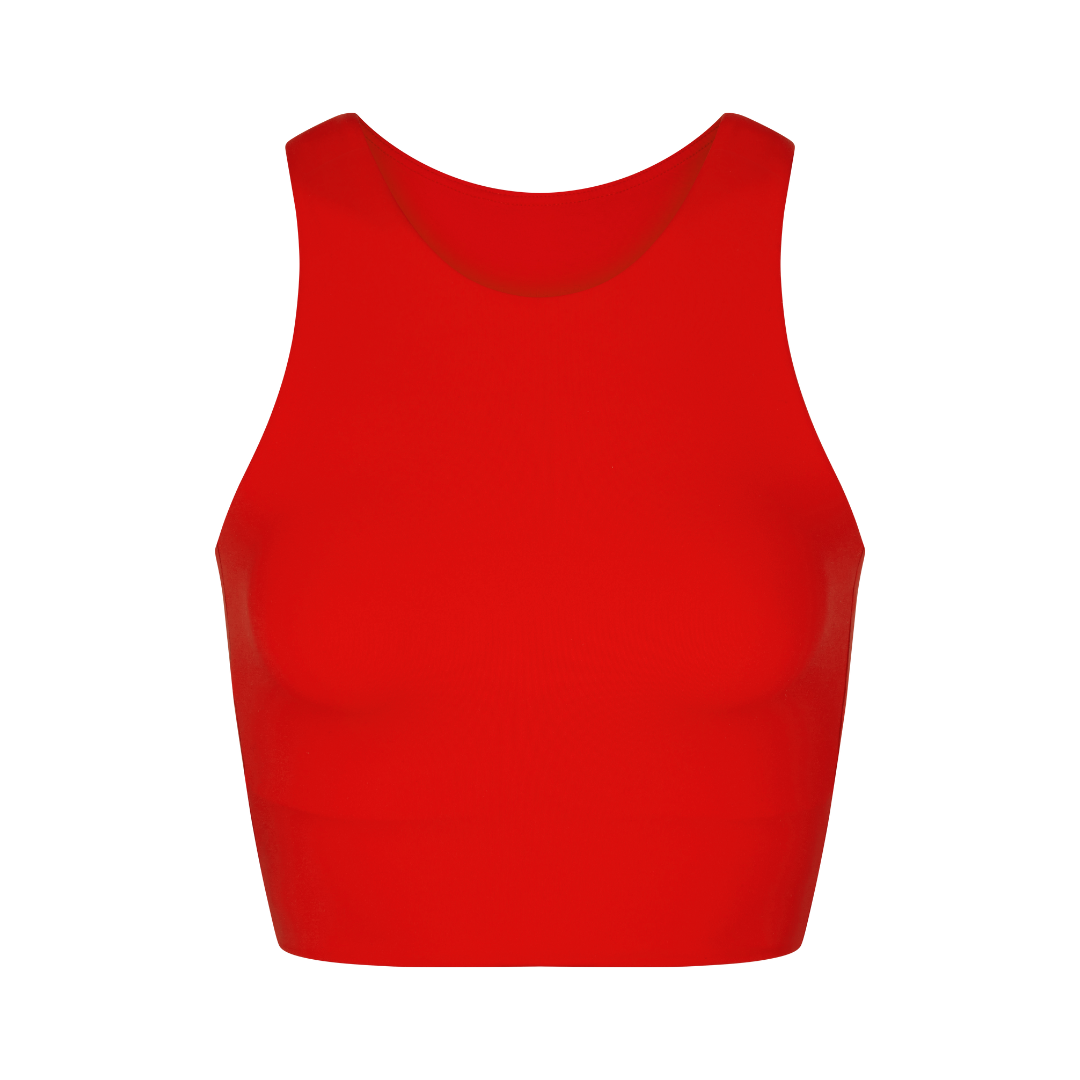 Tone Tank - Red Super Moves Fabric Tank – Left On Friday