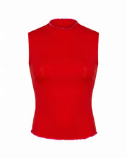 Rays Sleeveless Top *Long *Wavy - Sweet Chili Heat / Hot