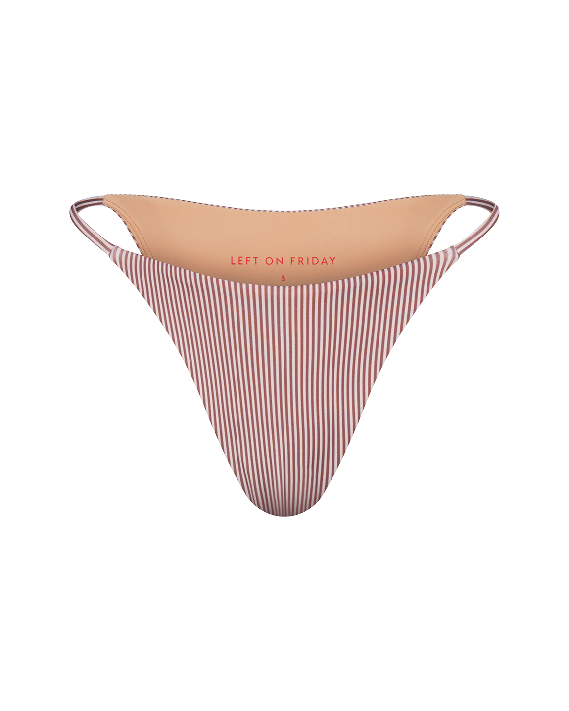 Skinny Dip Bottom in Tiki/Holiday Stripe