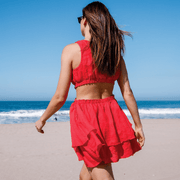 Getaway Dress - Flame - Size S