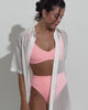 Day Trip Button Down Sheer Stripe - Coconut