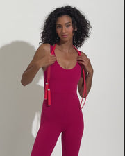 Double Scoop Playsuit in Pepper
