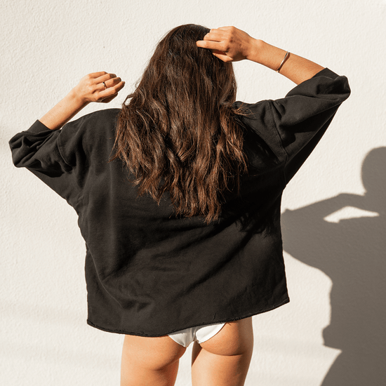 Sports & Rec Sweatshirt - Jet + Hi Hi Bottom - Coconut