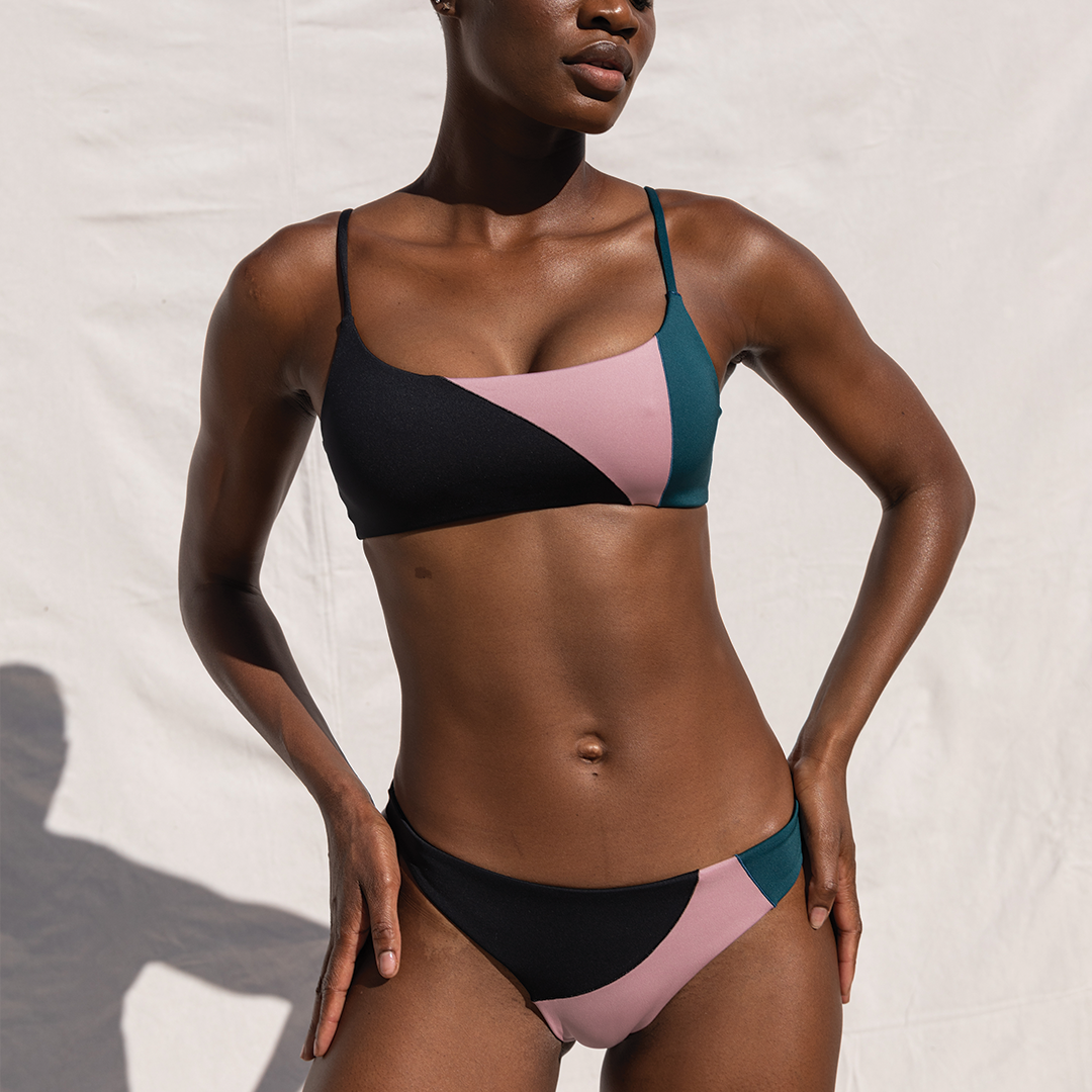 Mauve high 2025 waisted bikini