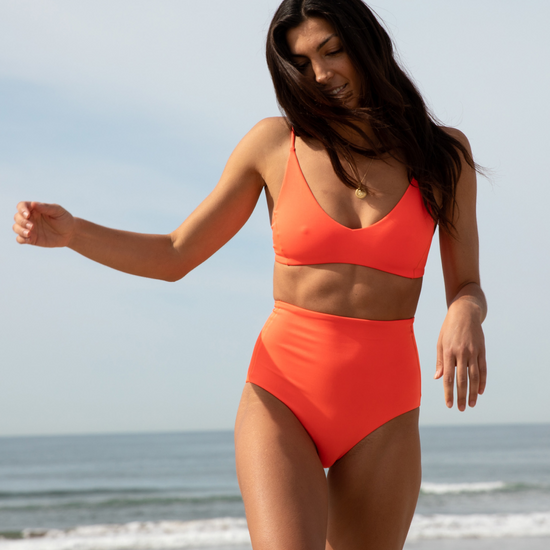 Sunday Top + Hi Tide Bottom - Aperol (Size S)