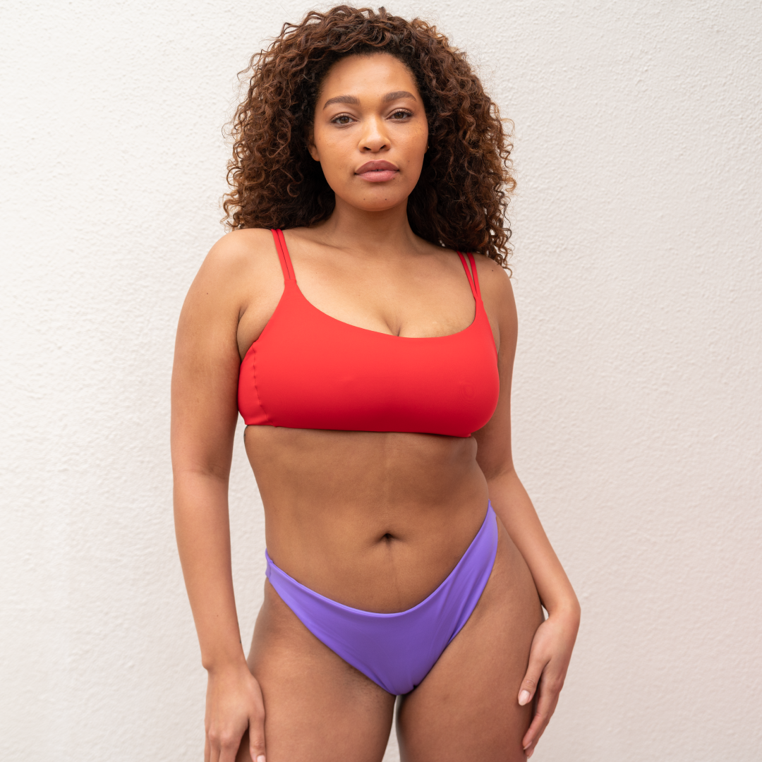 Pool Days Top D+ - Sweet Chili Heat + Dip Bottom - Paradise (Size L)